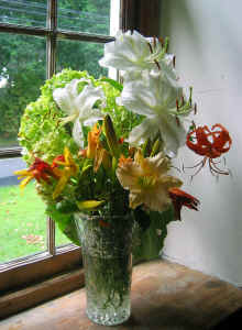 Flowers from Enid Brown's service - July 23, 2006