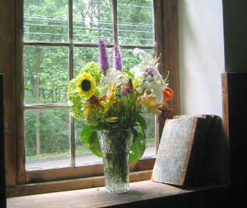 Flowers from Enid Brown's service - July 23, 2006